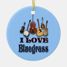 J'AIME L'ORNEMENT DE BLUEGRASS