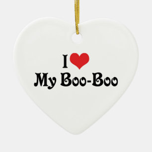 Ornement En Céramique J'aime mon Boo Boo