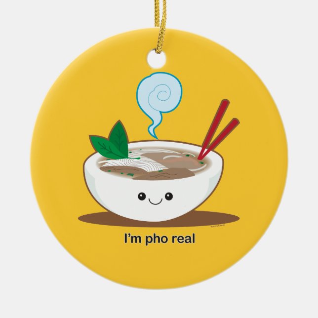 Ornement En Céramique Je suis Pho vrai (Devant)