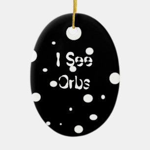 Ornement En Céramique Je vois l'ornement Globe-ovale