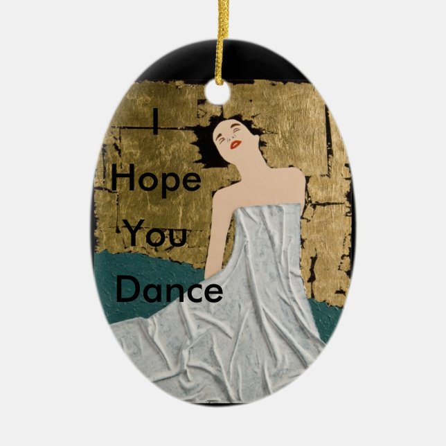 Ornement En Céramique Je vous espère danse (Devant)