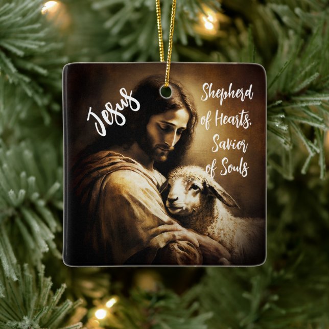 Ornement En Céramique Jésus, notre Sauveur (Arbre)