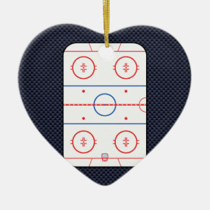 Ornement En Céramique Jeu de hockey Compagnon de fibre de carbone style