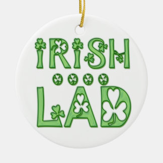 Ornement En Céramique Jeune homme irlandais