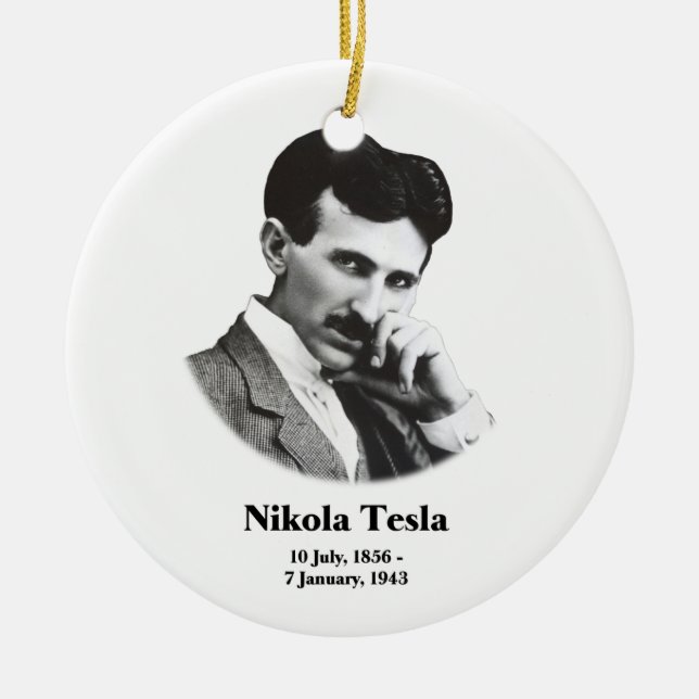 Ornement En Céramique Jeune Tesla (Devant)