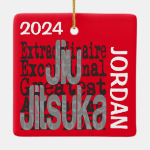 Ornement En Céramique Jiu Jitsuka Extraordinaire CUSTOM
