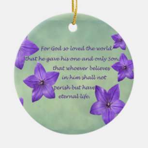 Ornement En Céramique John 3:16