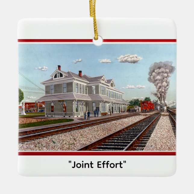 Ornement En Céramique "Joint Effort" by Tom Rock (Devant)