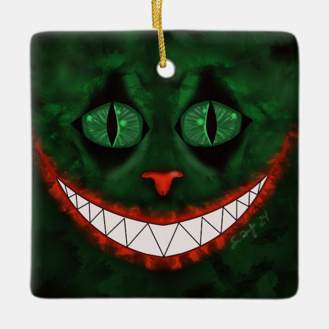 Ornement En Céramique Joker Cheshire (Devant)