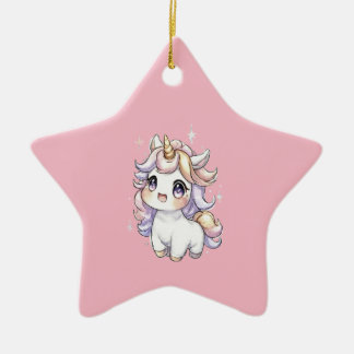 Ornement En Céramique Joli Petit Licorne