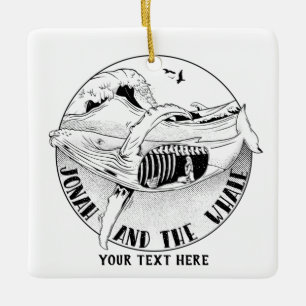 Ornement En Céramique Jonah et la baleine