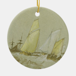 Ornement En Céramique Joseph Mallord William Turner   embarquant,