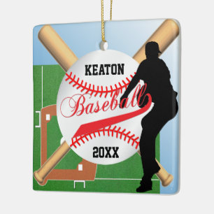 Ornement En Céramique Joueur de baseball ⚾ (Pitcher)