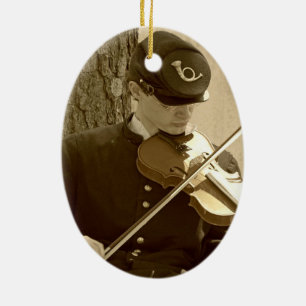 Ornement En Céramique Joueur de la guerre civile