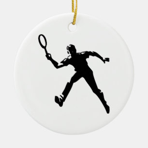 Ornement En Céramique Joueur de tennis