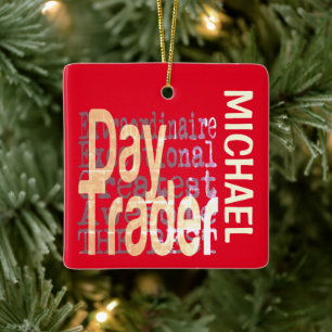 Ornement En Céramique Jour Trader Extraordinaire PERSONNALISÉ