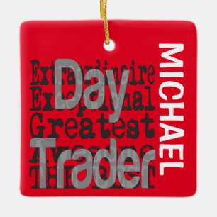 Ornement En Céramique Jour Trader Extraordinaire PERSONNALISÉ