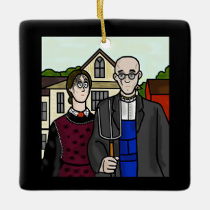 Ornement En Céramique Journée mondiale de la Goth Ornament gothique amér