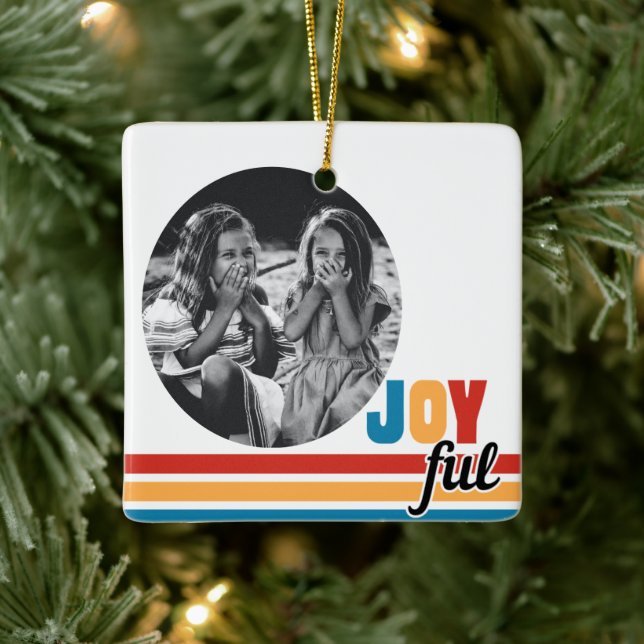 Ornement En Céramique Joyeuse photo Ornament de Noël (Arbre)