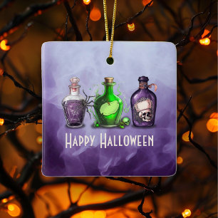 Ornement En Céramique Joyeux Jar d'apothecaire d'Halloween