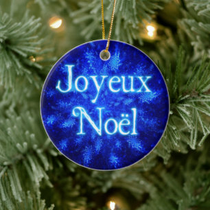 Ornement En Céramique Joyeux Noё l - Snowburst
