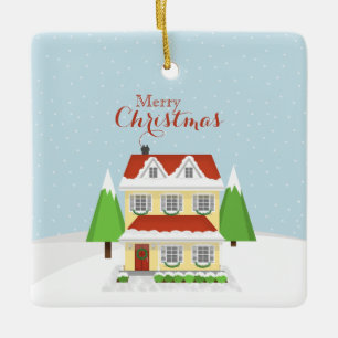 Ornement En Céramique Joyeux Noël
