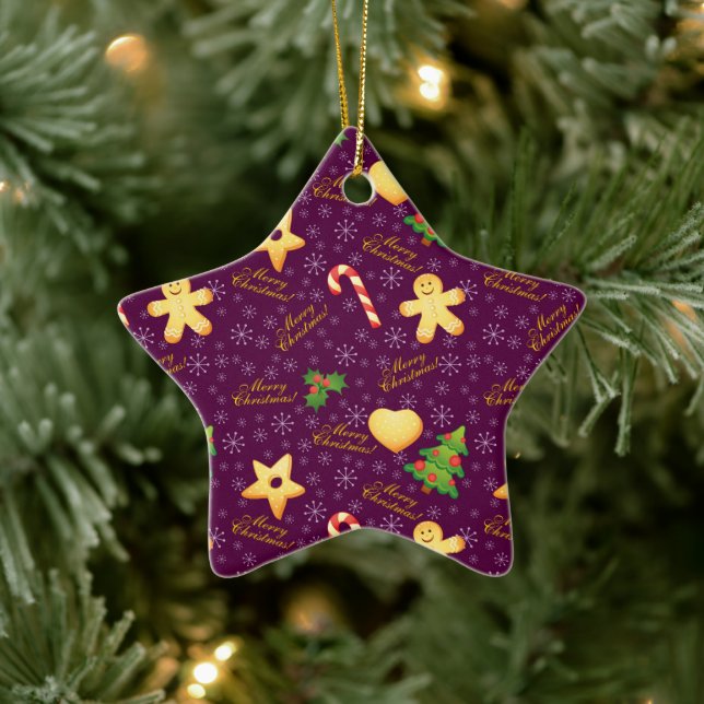 Ornement En Céramique Joyeux Noël (Arbre)