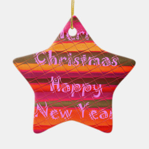Ornement En Céramique Joyeux Noël Bonne année Collection