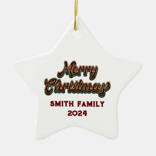 Ornement En Céramique Joyeux Noël - Correspondance familiale
