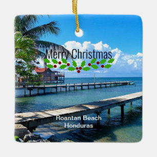 Ornement En Céramique Joyeux Noël, Honduras