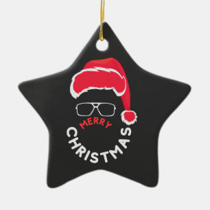 Ornement En Céramique Joyeux Noël, Joyeux et lumineux
