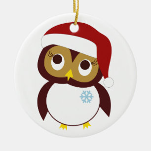 Ornement En Céramique Joyeux Owl-Didays