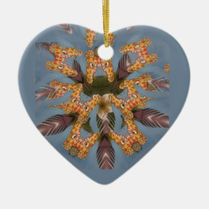 Ornement En Céramique Kaleidoscope Giraffe Mandala : Safari Art Abstrait