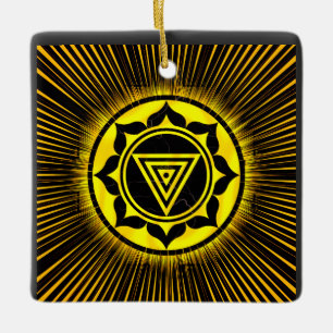 Ornement En Céramique Kali Yantra Golden Rise Pen
