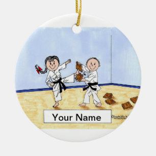 Ornement En Céramique Karate - Homme & Femme