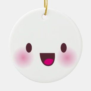 Ornement En Céramique Kawaii font face