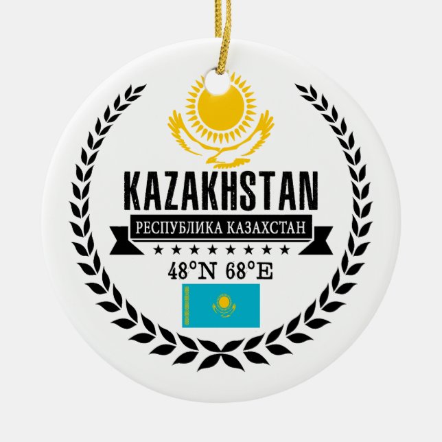 Ornement En Céramique Kazakhstan (Devant)