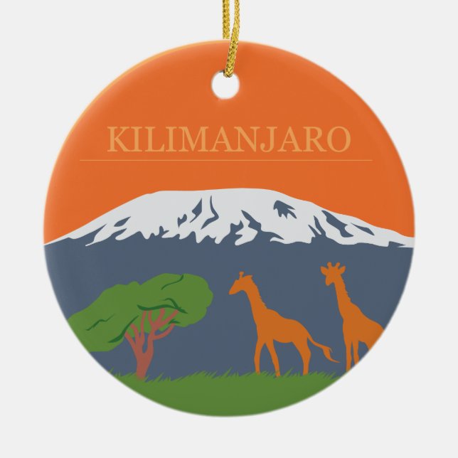 Ornement En Céramique Kilimanjaro (Devant)