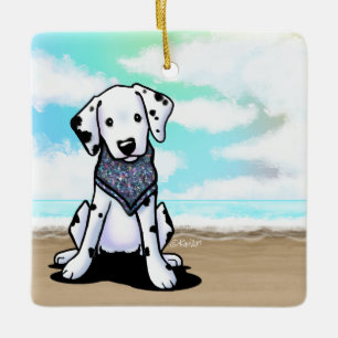 Ornement En Céramique KiniArt Plage Dalmatien