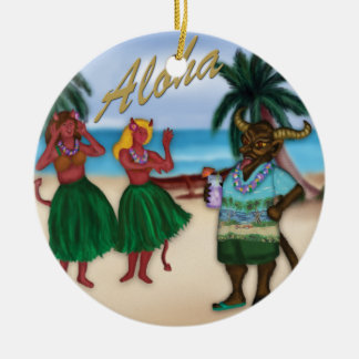 Ornement En Céramique Krampus sur l'ornement de vacances