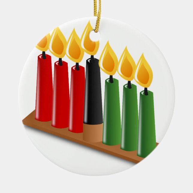 Ornement En Céramique kwanzaa africain (Devant)