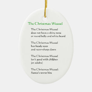 Ornement En Céramique La belette de Noël
