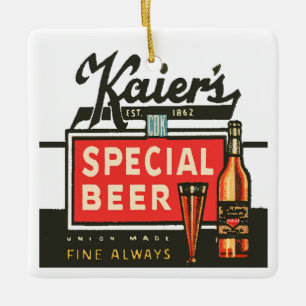 Ornement En Céramique La bière spéciale de Kaier
