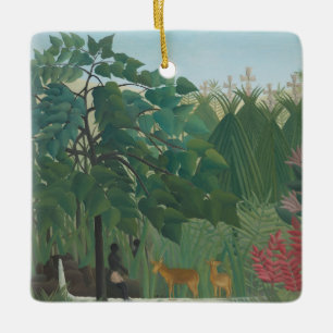 Ornement En Céramique La Cascade de Henri Rousseau, Art ancien de qualit