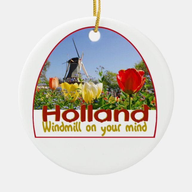 ORNEMENT EN CÉRAMIQUE LA HOLLANDE (Devant)