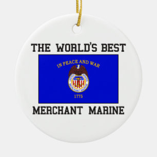 Ornement En Céramique La meilleure marine marchande