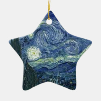 Ornement En Céramique La Nuit Etoilée de Van Gogh (The Starry Night)