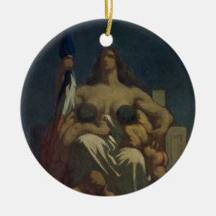 Ornement En Céramique La République, 1848 (huile sur la toile)