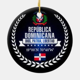 Ornement En Céramique La République Dominicaine