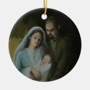 Ornement En Céramique La Sainte Famille